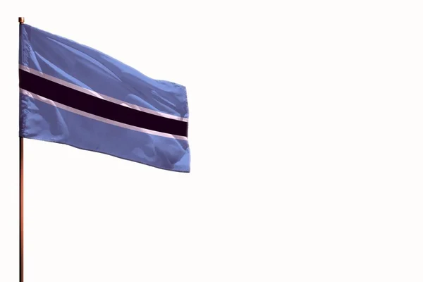 Flatternde Botswana Flagge Isoliert Attrappe Mit Dem Ort Für Ihren — Stockfoto