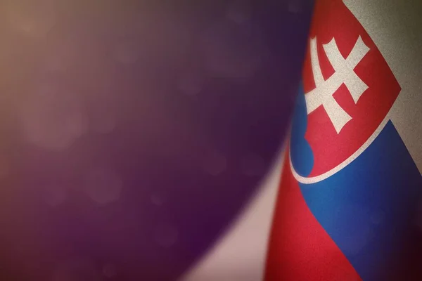 Eslovaquia Bandera Colgante Para Honor Los Veteranos Día Día Conmemorativo —  Fotos de Stock