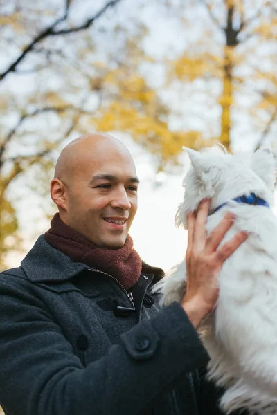 Mensch und Hund — Stockfoto