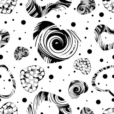 Kalpli pürüzsüz desen.