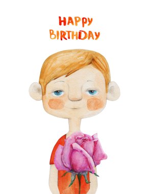 Şirin küçük çocuk.