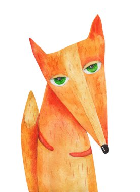 Şirin suluboya fox