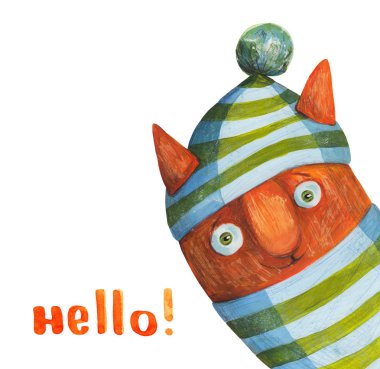 şirin kedi çizilmiş