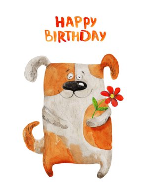 sevimli köpek çizilmiş