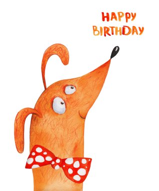 sevimli köpek çizilmiş