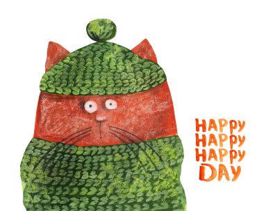 şirin kedi çizilmiş