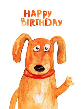 sevimli köpek çizilmiş