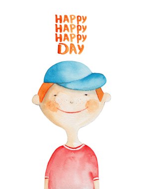 Şirin küçük çocuk.