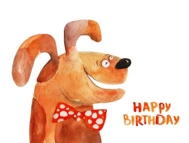 sevimli köpek çizilmiş