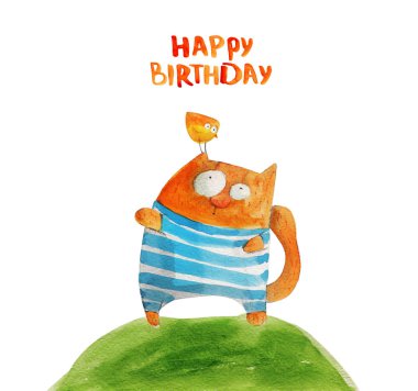 şirin kedi çizilmiş