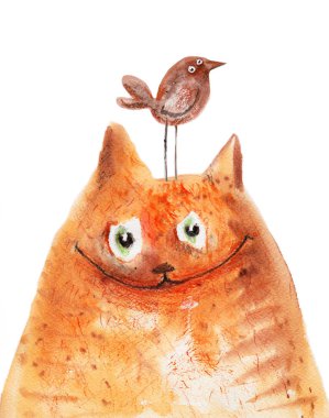 şirin kedi çizilmiş