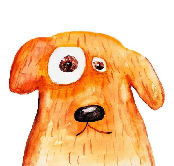 Ładny pies rysowane ręcznie — Zdjęcie stockowe