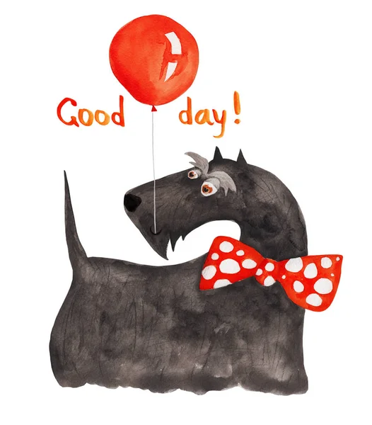 sevimli köpek çizilmiş