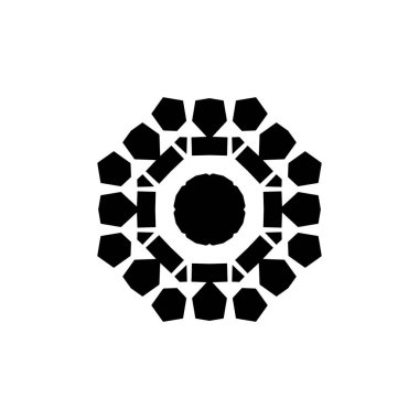 Beyaz arkaplanda kar tanesi simgesi silueti