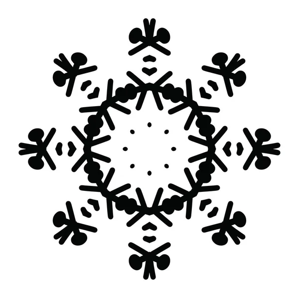Χιονάτη Εικόνα Σιλουέτα Λευκό Φόντο — Φωτογραφία Αρχείου
