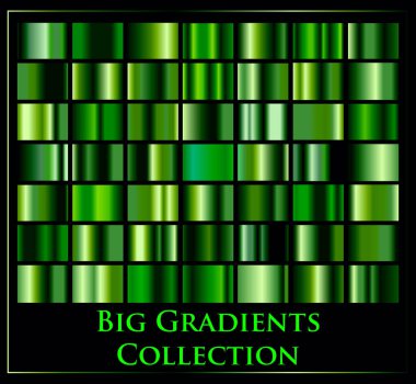 Renk gradyanlarının vektör kümesi. Renk kareleri koleksiyonu