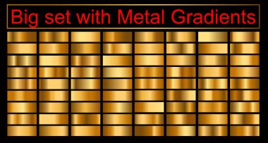 Renk gradyanlarının vektör kümesi. Renk kareleri koleksiyonu