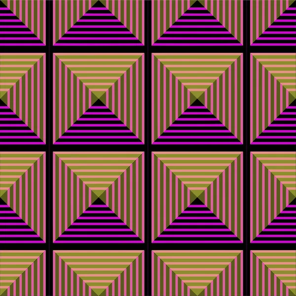 Abstract Geometrisch Patroon Als Achtergrond — Stockvector