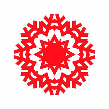 kar tanesi silueti beyaz arkaplanda izole edildi