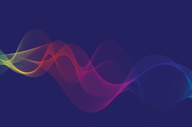 Soyut renk dalgalı arkaplan