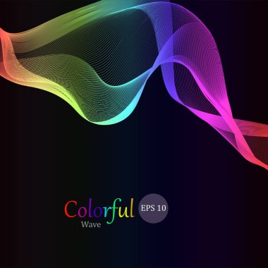 Soyut renk dalgalı arkaplan