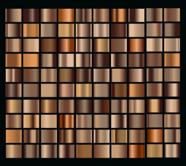Renk gradyanlarının vektör kümesi. Renk kareleri koleksiyonu