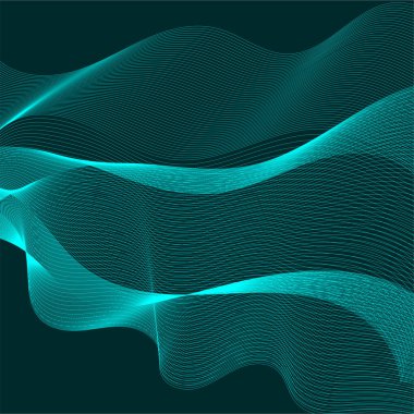 Soyut dalga tasarımı, renkli arkaplan kavramı