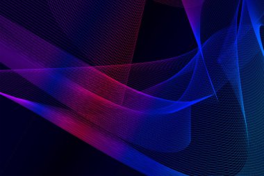 Soyut dalga tasarımı, renkli arkaplan kavramı