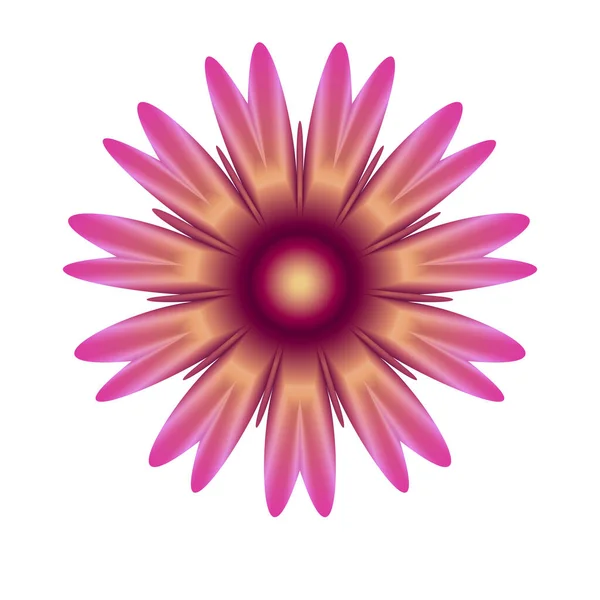 Illustration Vectorielle Élément Floral Fantaisie — Image vectorielle