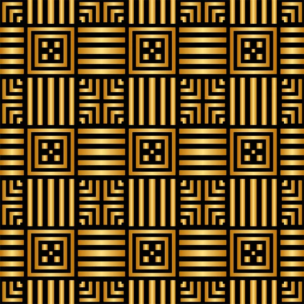 Золотой Узор Стиле Деко Роскошная Текстура — стоковый вектор