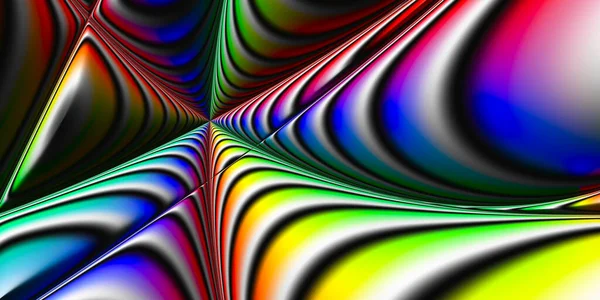 Abstrakcyjne Kolorowe Fraktalne Tło Piękna Geometryczne Tapety — Zdjęcie stockowe