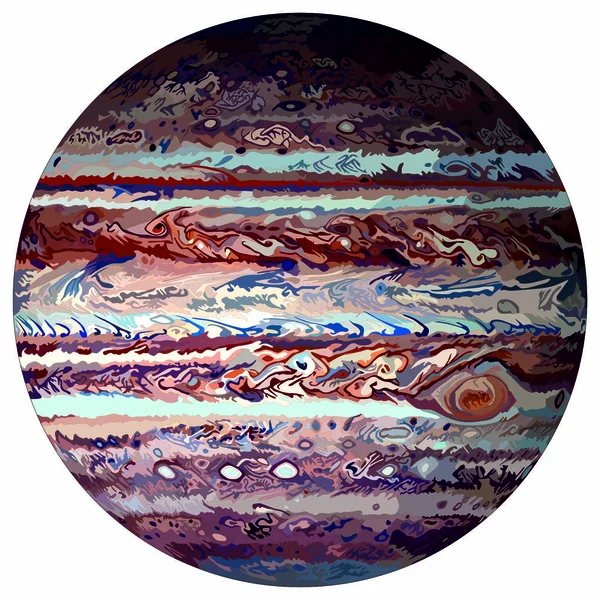Красочная планета Юпитера — стоковое фото