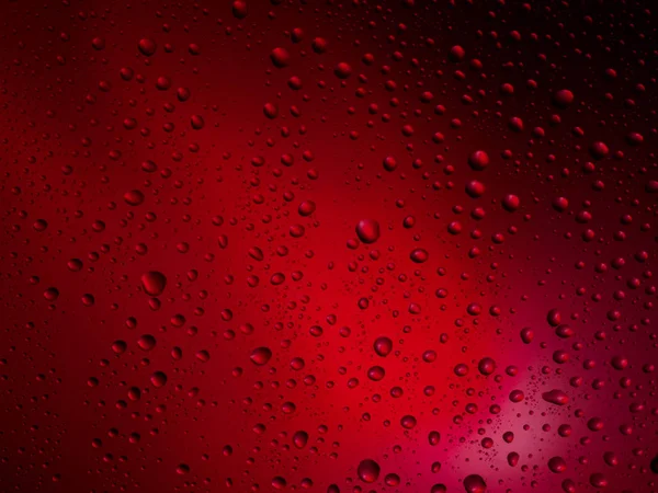 Wasser Tropfen Farbe Hintergrund Regen Glas Raum Regenbogen. — Stockfoto