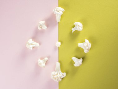 Parça karnabahar sebze taze. Hasat biçmek için zaman.