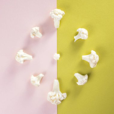 Parça karnabahar sebze taze. Hasat biçmek için zaman.