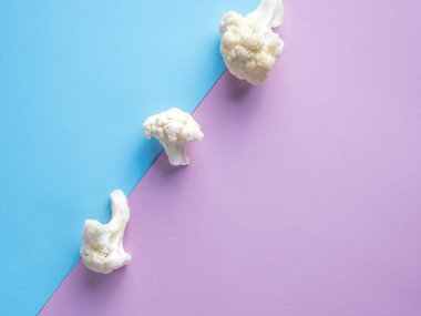 Parça karnabahar sebze taze. Hasat biçmek için zaman.