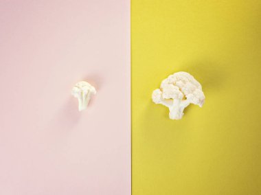 Parça karnabahar sebze taze. Hasat biçmek için zaman.