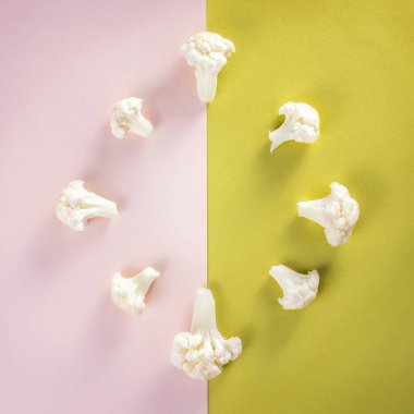 Parça karnabahar sebze taze. Hasat biçmek için zaman.