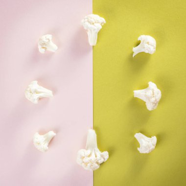 Parça karnabahar sebze taze. Hasat biçmek için zaman.