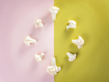 Parça karnabahar sebze taze. Hasat biçmek için zaman.