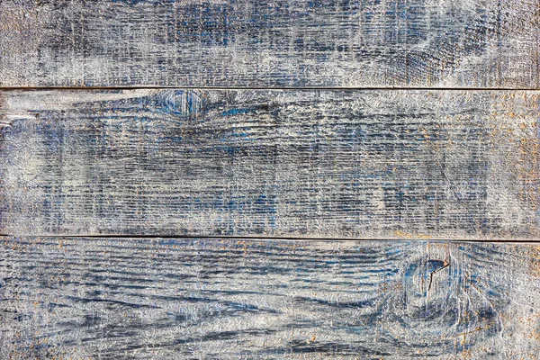 그레이 블루 데님 효과 페인트 오래 된 나무 널빤지 그려진 초라한 배경 텍스처 — 스톡 사진