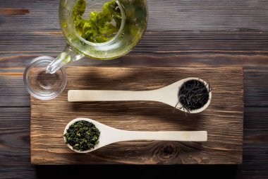 Geleneksel Çin yeşil çay farklı fermantasyon ve pirinç