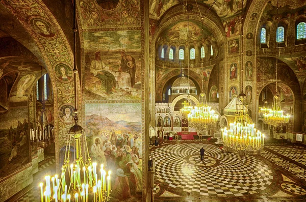 St Aleksander Nevski kathedraal interieur — Stockfoto