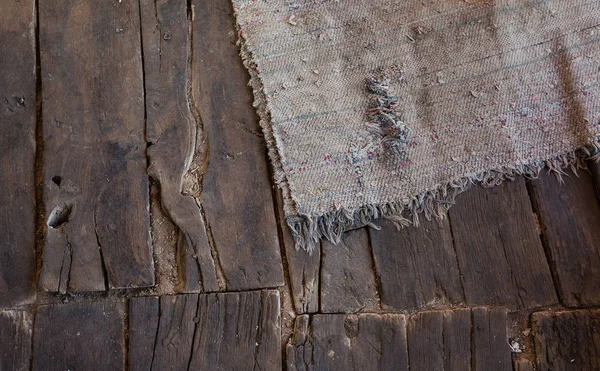 Tapete de piso de madeira velha — Fotografia de Stock