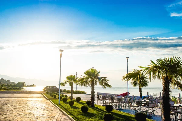 Shkoder Arnavutluk Gölü ve Chais görünümü