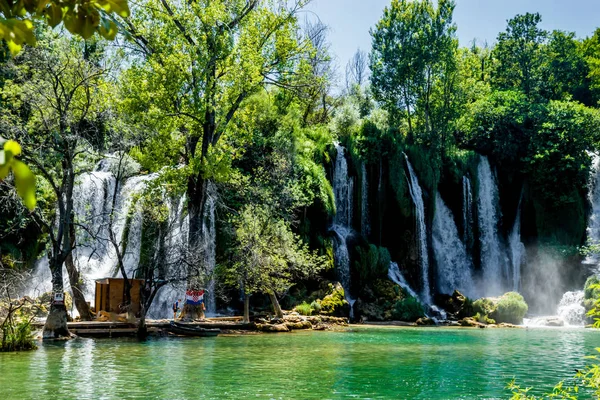 Erstaunlicher Kravicer Wasserfall in Bosnien und Herzegowina — Stockfoto