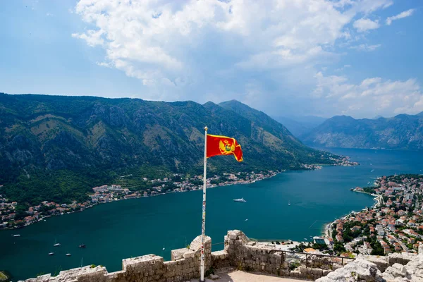 Magnifik utsikt över Kotor Bay Montenegro — Stockfoto