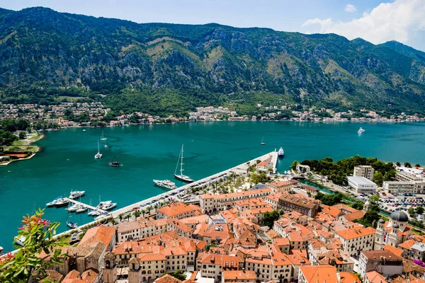 Magnifik utsikt över Kotor Bay Montenegro — Stockfoto