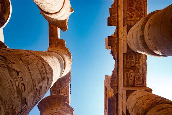 Luksor, Mısır Mısır hiyeroglif sütunlar