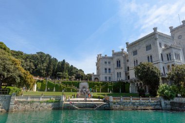 Miramare kale İtalya güzel görünüm